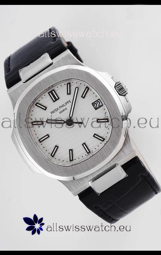 Patek Philippe Nautilus 5711/1A-011 1:1 Mirror Swiss Replica Watch in White Dial 904L Steel 