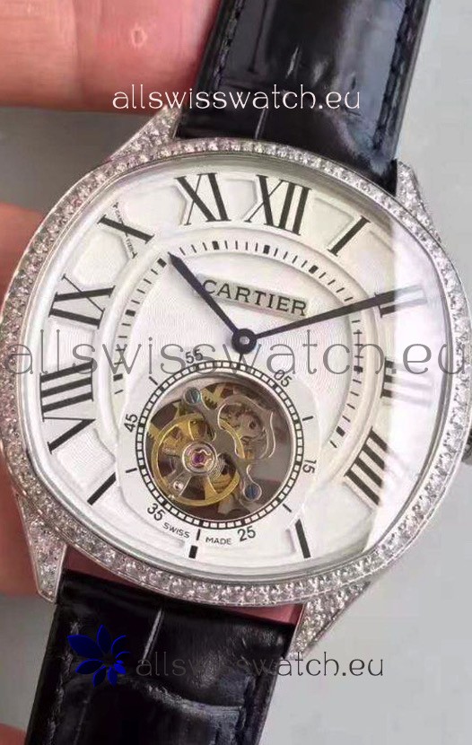 Drive De Cartier 1:1 Mirror Replica Watch with Tourbillon Movement