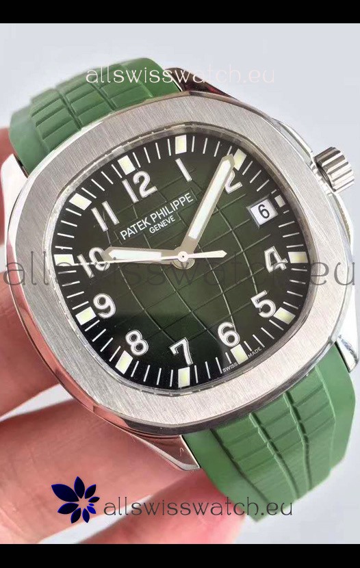 Patek Philippe Aquanaut 5168G-010 Swiss Replica 904L Steel Green Dial - 1:1 Mirror Edition