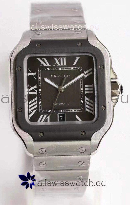Cartier Santos De Cartier XL 1:1 DLC Bezel Swiss Replica Watch 40MM