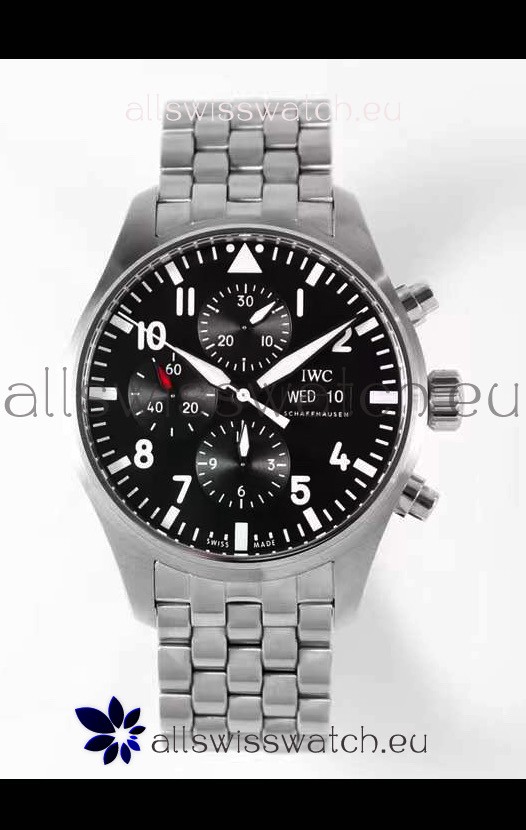 IWC Pilot Chronograph Le Petit Prince Edition Black Dial 1:1 Mirror Replica Watch