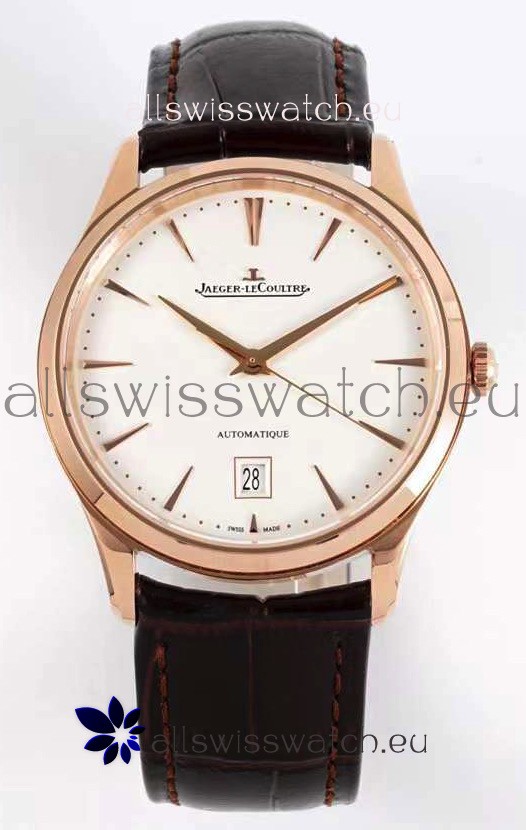 Jaeger LeCoultre Master Ultra Thin Rose Gold Swiss 1:1 Mirror Replica Watch