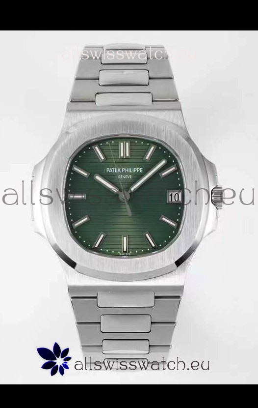 Patek Philippe Nautilus 5711/1A-014 1:1 Mirror Swiss Replica Watch in Green Dial 904L Steel 