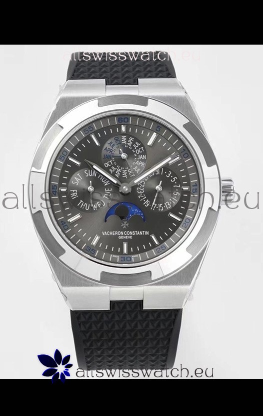 Vacheron Constantin Overseas Perpetual Calendar Ultra-Thin Grey Dial Steel Casing Replica