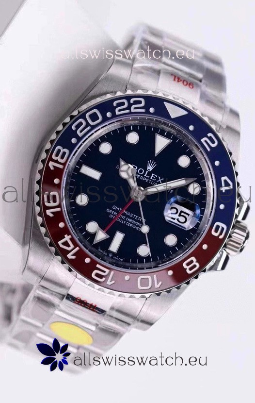 Rolex GMT Masters II 126719BLRO Pepsi Bezel Cal.3285 Movement Swiss Replica - Ultimate 904L Steel Watch