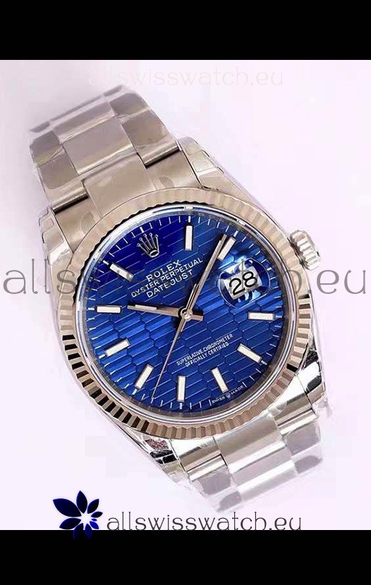 Rolex Datejust Fluted-Motif Dial 41MM Cal.3135 Movement Swiss Replica Watch in 904L Steel Casing