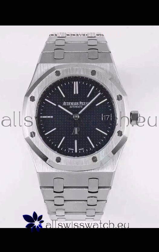 Audemars Piguet Royal Jumbo Oak Extra Thin Swiss Replica - 1:1 Mirror Replica Watch 904L Steel Blue Dial