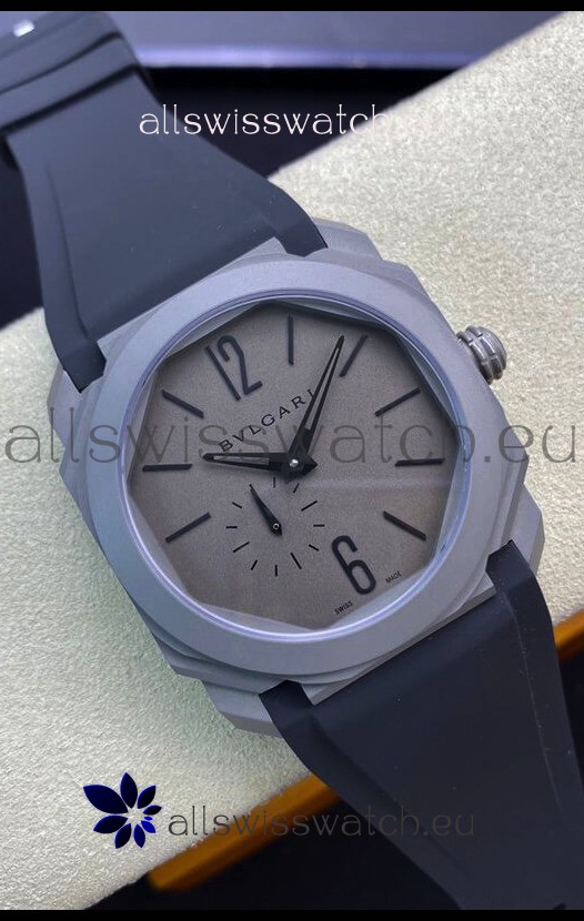 Bvlgari Octo Finissmo Edition 1:1 Mirror Replica Sandblasted Ceramic Casing
