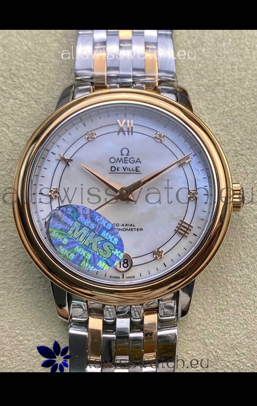 Omega De-Ville Two Tone Rose Gold Casing 1:1 Mirror Replica 33MM 