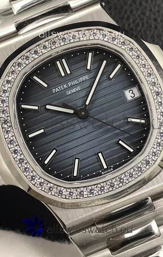 Patek Philippe Nautilus 5713/1G 904L Steel 2023 Updated Mirror Replica Watch - Blue Dial