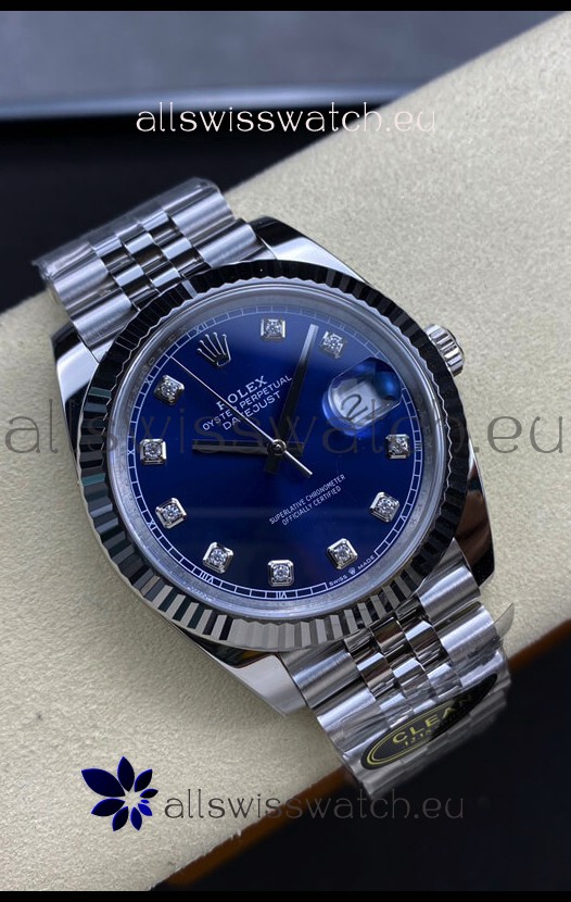 Rolex Datejust 126334 41MM ETA 3235 Swiss 1:1 Mirror Replica Watch in 904L Steel - Blue Dial