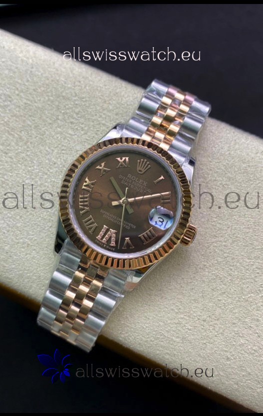 Rolex Datejust 278271 31MM Swiss Replica in 904L Steel in Brown Dial - 1:1 Mirror Replica