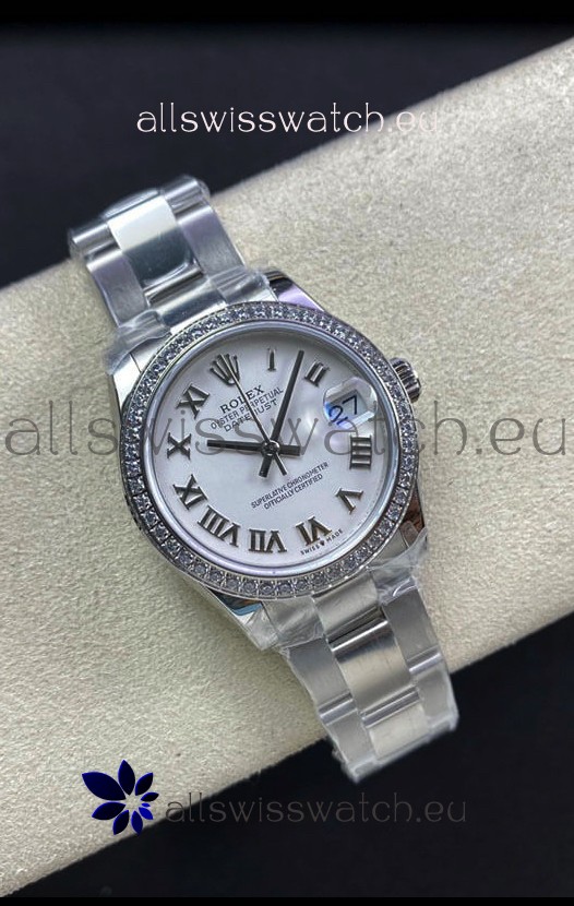 Rolex Datejust 278384 31MM Swiss Replica in 904L Steel in White Dial - 1:1 Mirror Replica