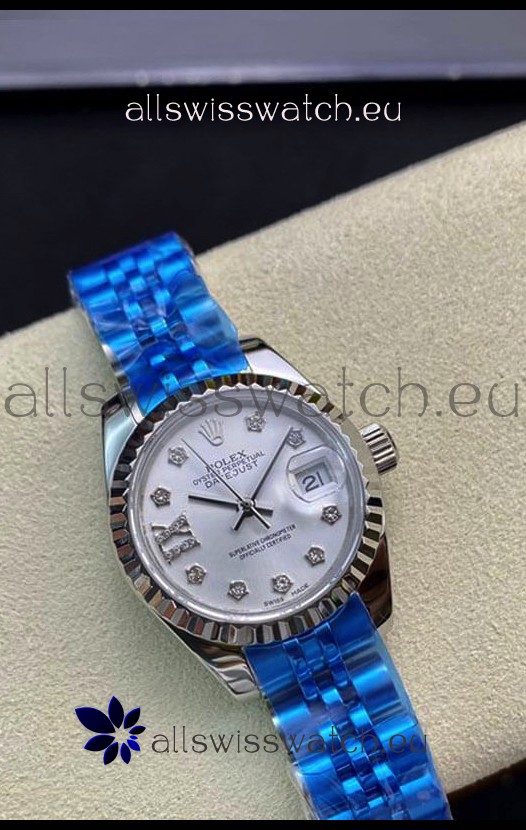 Rolex Datejust 179174 28MM Swiss Replica in 904L Steel in White Dial - 1:1 Mirror Replica