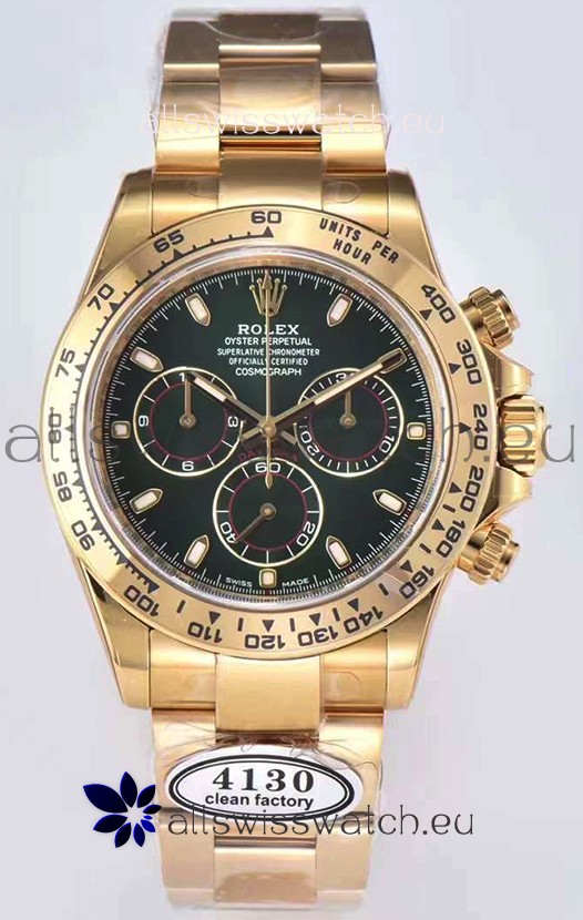 Rolex Cosmograph Daytona 116508 Yellow Gold Original Cal.4130 Movement - Improved Ultimate 904L Steel Watch