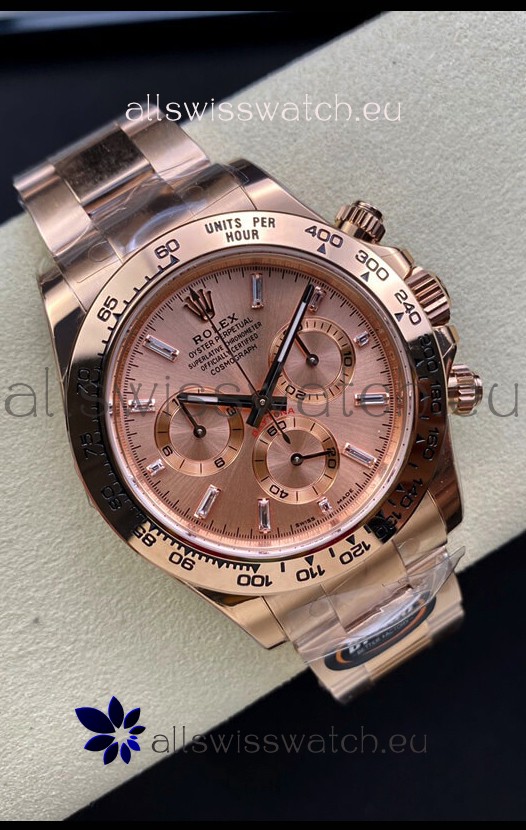 Rolex Daytona 116505 Rose Gold Original Cal.4130 Movement - 1:1 Mirror 904L Steel Watch