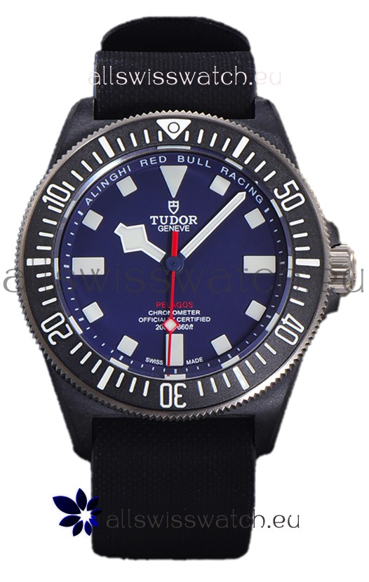 Tudor Pelagos FXD Titanium Casing 1:1 Mirror Replica Blue Dial in Black Nato Strap
