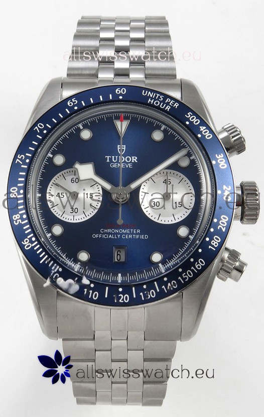Tudor Super Clone Black Bay Chronograph Watch in Dark Blue Dial