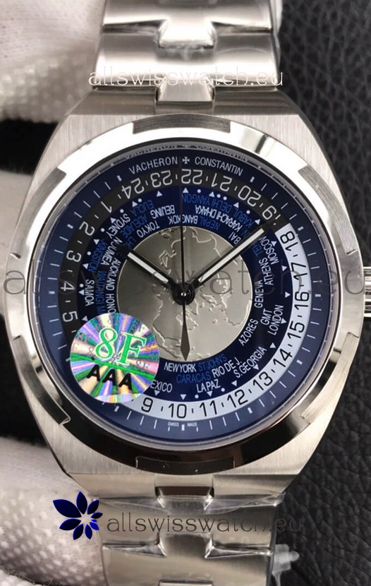 Vacheron Constantin Overseas World Time Edition Blue Dial Swiss Replica Watch 
