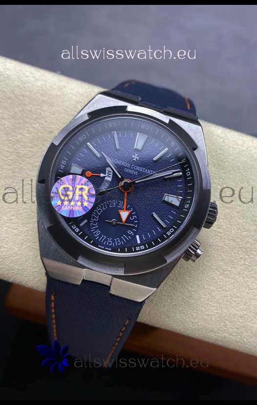 Vacheron Constantin Overseas Dual Time Titanium 1:1 Mirror Swiss Replica Watch in Blue Dial