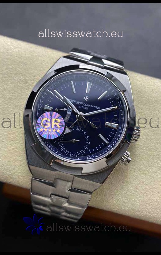Vacheron Constantin Overseas Dual Time Stainless Steel 1:1 Mirror Swiss Replica Blue Dial