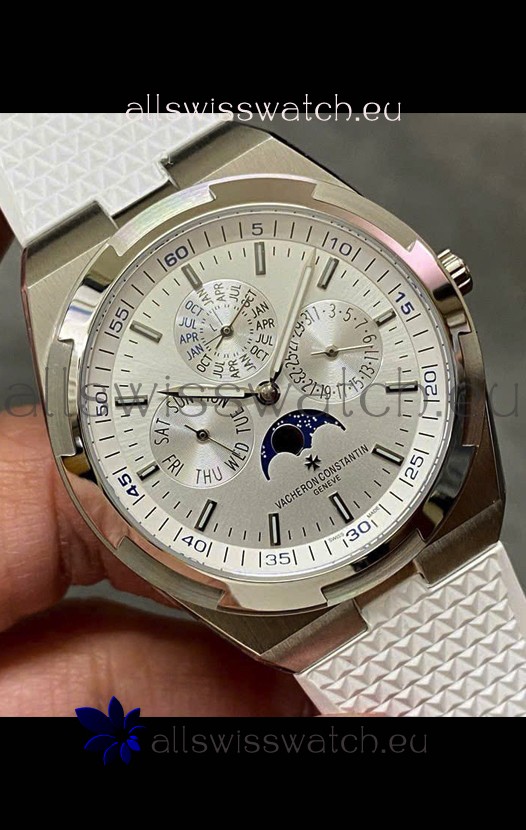 Vacheron Constantin Overseas Perpetual Calendar Ultra-Thin Steel Dial with Steel Strap