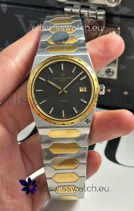 Vacheron Constantin Historiques 222 Super Clone 37MM Two Tone Casing Watch in Grey Dial 