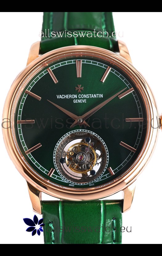 Vacheron Constantin Traditionelle Swiss Tourbillon Rose Gold 1:1 Mirror Replica Watch 