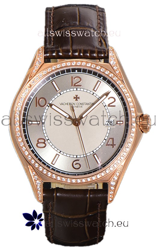 Vacheron Constantin Fiftysix Edition 904L Steel Rose Gold 1:1 Mriror Replica Creme Dial