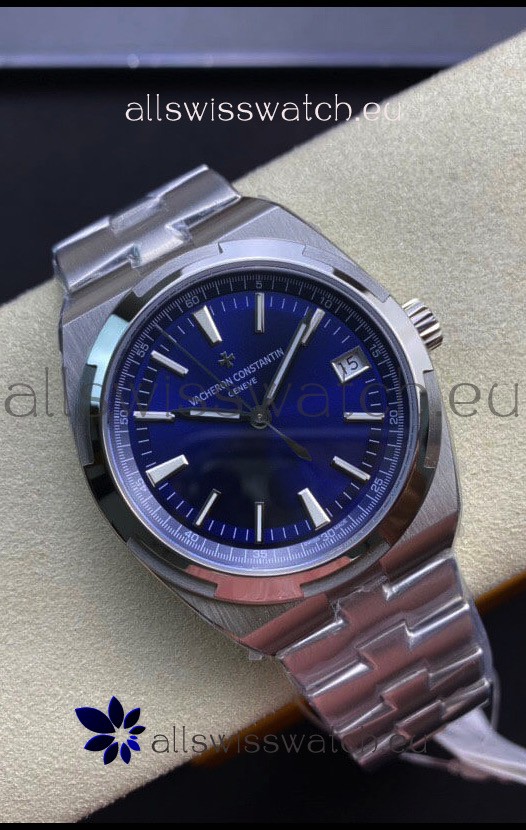 Vacheron Constantin Overseas 1:1 Mirror Swiss Replica Watch in Steel Blue Dial 