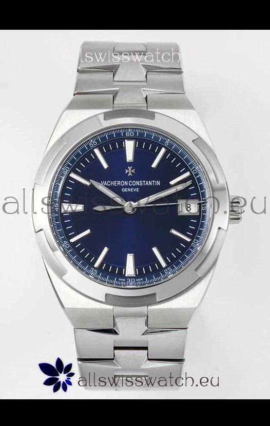 Vacheron Constantin Overseas 1:1 Mirror Swiss Replica Watch in Steel Blue Dial 