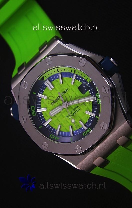 Audemars Piguet Royal Oak New Diver 1:1 Swiss Replica Watch in Green