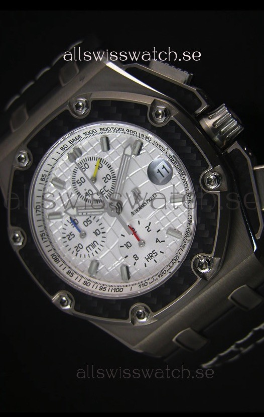 Audemars Piguet Royal Oak Offshore Juan Pablo Montoya Swiss Watch 3120 Movement White Dial - 1:1 Mirror