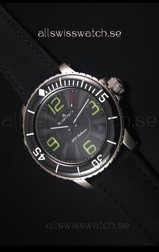 Blancpain 500 Fathoms Swiss Replica Watch in Grey Dial - 1:1 Mirror Edition