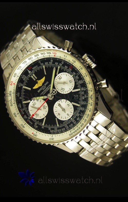 Breitling Navitimer 01 Swiss 1:1 Mirror Updated 2017 Replica Watch in Black Dial