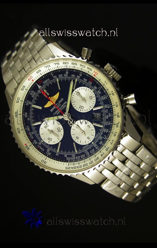 Breitling Navitimer 01 Swiss 1:1 Mirror Updated 2017 Replica Watch in Blue Dial