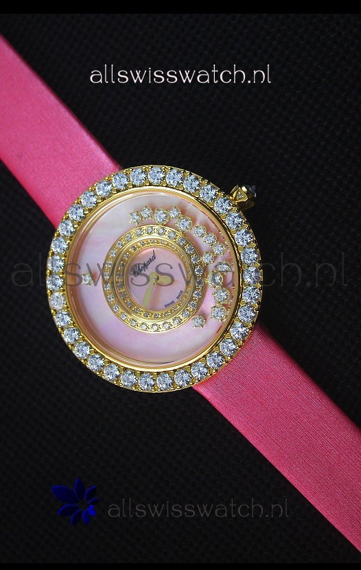 Chopard Happy Dreams 36MM in Pink Dial and Pink Strap