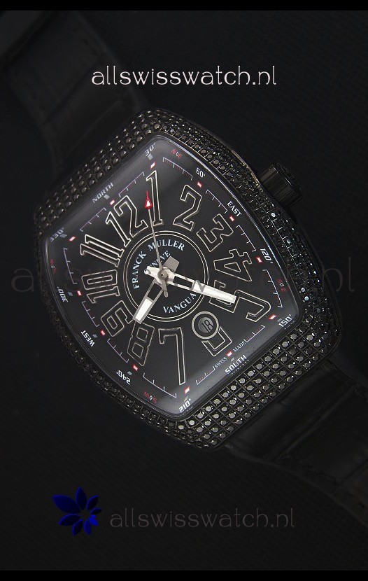 Franck Muller Vanguard Swiss Replica Watch in PVD Coated Case