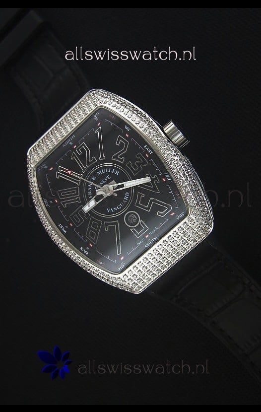 Franck Muller Vanguard Swiss Replica Watch in Stainless Steel Case