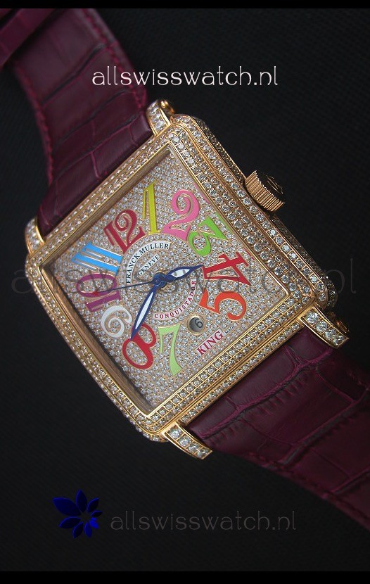 Franck Muller Conquistador King Automatic Crazy Colors Swiss Replica Watch 