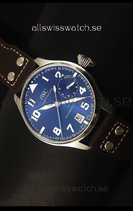 IWC Big Pilot - Functional Power Reserve Blue Dial 1:1 Mirror Replica Watch