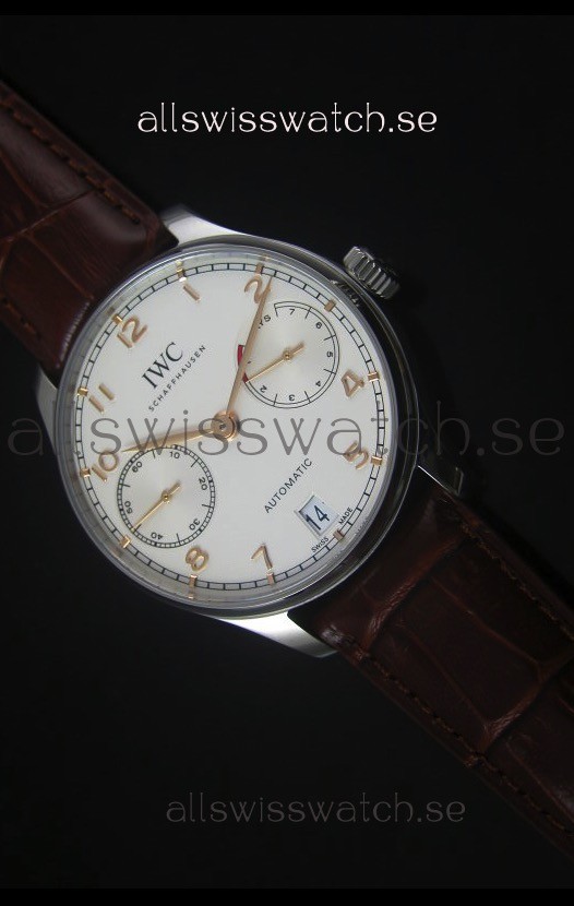 IWC IW500704 Portugieser Swiss 1:1 Mirror Replica Watch White Dial - Updated 2016 Version