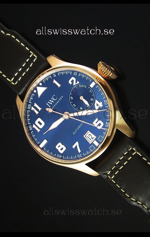 IWC Big Pilot Rose Gold - Functional Power Reserve 1:1 Mirror Replica Watch