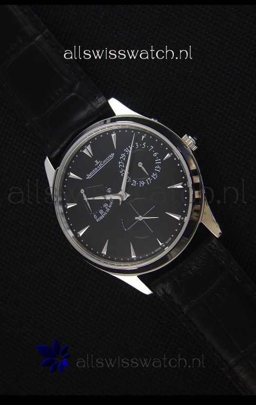Jaeger-LeCoultre Master Ultra Thin Réserve De Marche Black Dial 1:1 Mirror Replica Watch