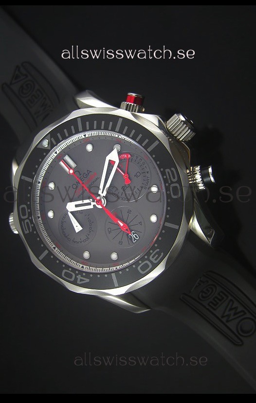 Omega Seamaster Professional Regatta Swiss Replica Watch Rubber Strap