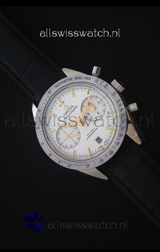 Omega Speedmaster 57 Co-Axial Chronograph Watch in Leather Strap