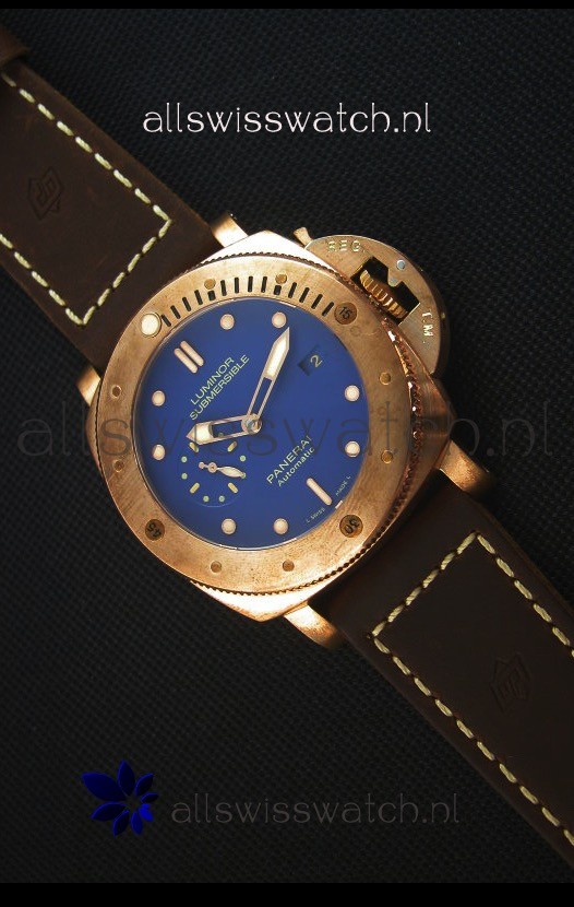 Panerai PAM617T Bronzo Replica Watch - Updated Ultimate Edition Version - Blue Dial
