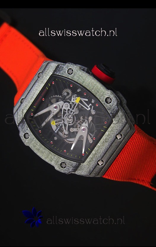 Richard Mille RM027 Tourbillon Rafael Nadal Edition Swiss Watch in Forged Carbon Case