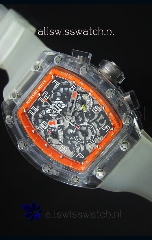 Richard Mille RM056-1 Tourbillon Felipe Massa Chronograh Orange Bezel Watch