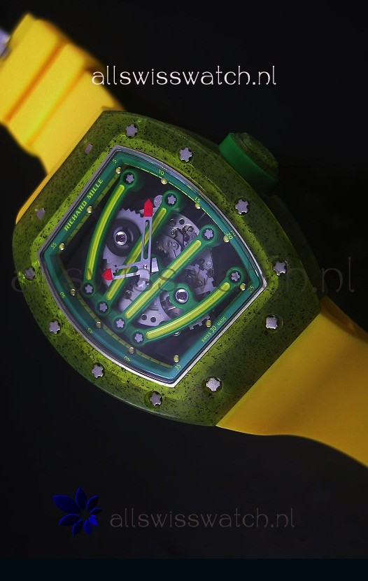 Richard Mille RM059 Yohan Blake Edition Swiss Replica Watch in Green Bezel